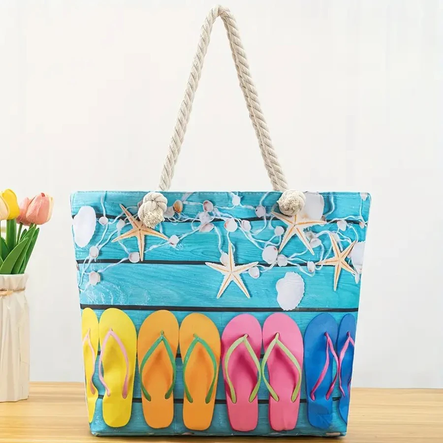 A Starfish Shell Pattern Shopping Bag, Fashionable And Personalized Colorful Square Open Canvas Storage Cotton Thread Handbag
A Starfish Shell Pattern Shopping Bag, Fashionable And Personalized Colorful Square Open Canvas Storage Cotton Thread Handbag