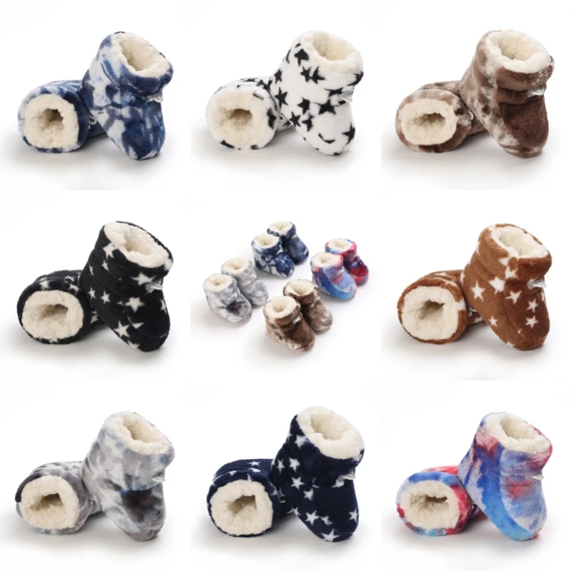 Winter baby plush warm and comfortable snow boots, newborn soft soled walking boots for ages 0-1
Winter baby plush warm and comfortable snow boots, newborn soft soled walking boots for ages 0-1