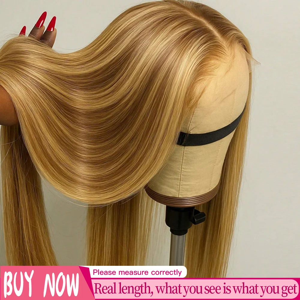 Highlight 13x6 HD Straight Lace Front Wigs 180% Density 4/27 Colored Honey Blonde HD Lace Frontal Wigs For Women Glueless Pre Plucked with Baby Hair 36 inch
Highlight 13x6 HD Straight Lace Front Wigs 180% Density 4/27 Colored Honey Blonde HD Lace Frontal Wigs For Women Glueless Pre Plucked with Baby Hair 36 inch