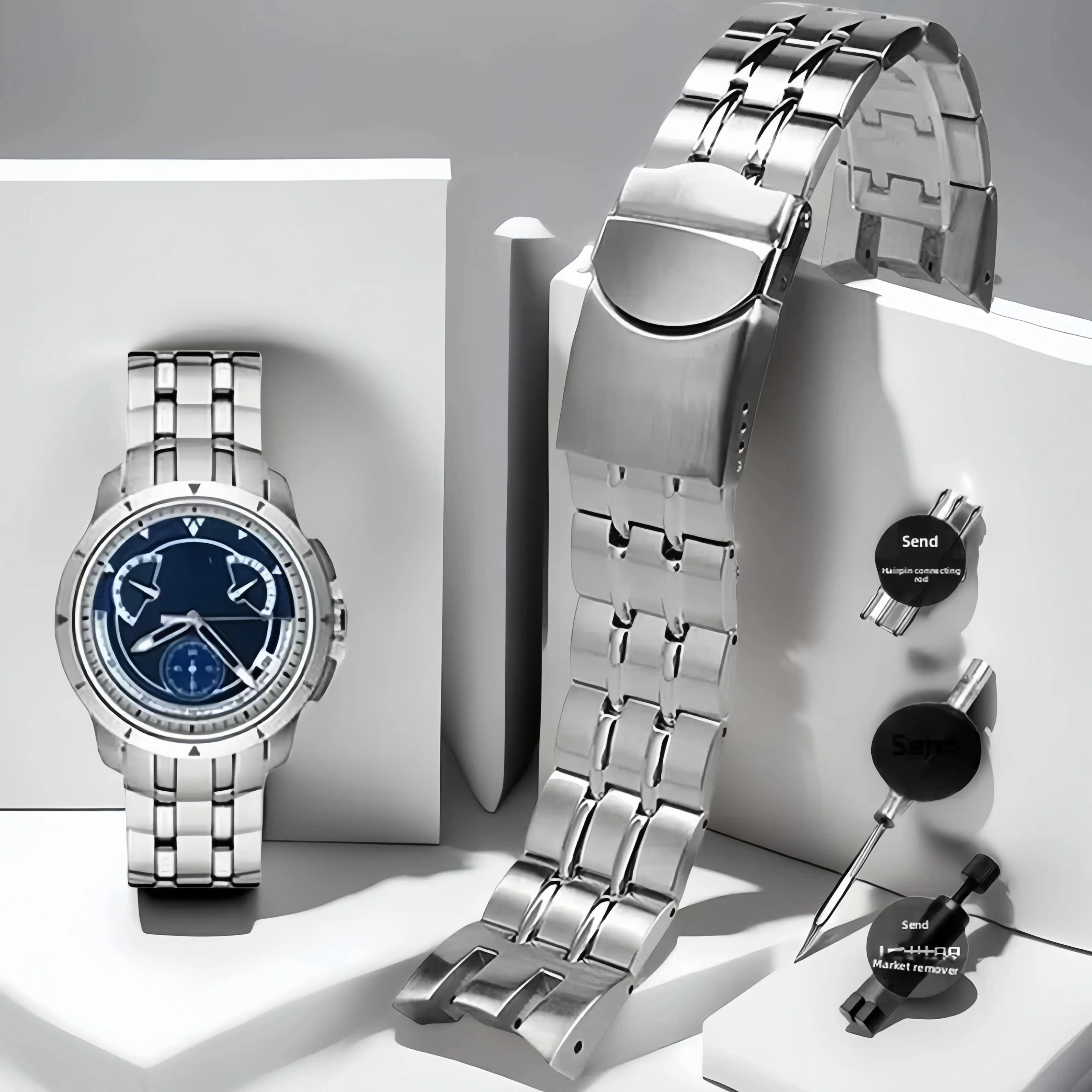 21 мм высококачественный ремешок для часов из нержавеющей стали для Swatch YRS403 YRS412 YRS402G, мужской дуговой браслет со складной пряжкой, металлический ремешок для часов
21 мм высококачественный ремешок для часов из нержавеющей стали для Swatch YRS403 YRS412 YRS402G, мужской дуговой браслет со складной пряжкой, металлический ремешок для часов