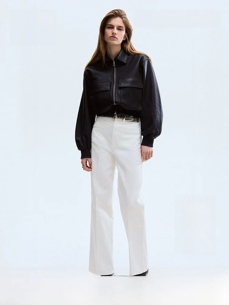 High Waist Straight Leg Jeans Women's Summer New Arrival H&M Cotton Casual Fit Jeans High Waist Straight Cut No Stretch
High Waist Straight Leg Jeans Women's Summer New Arrival H&M Cotton Casual Fit Jeans High Waist Straight Cut No Stretch