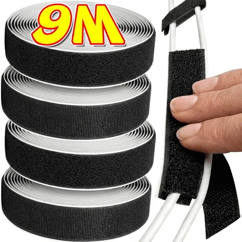 9M Portable Self Adhesive Velcro Tape Carrying Around No Drill Removable Multi Purpose Wall Glass Craft Sewing Adhesive Tape
9M Portable Self Adhesive Velcro Tape Carrying Around No Drill Removable Multi Purpose Wall Glass Craft Sewing Adhesive Tape