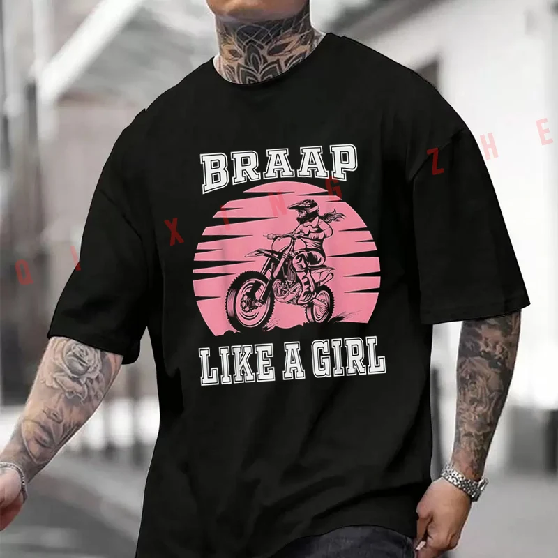 Футболка Braap для мотоциклисток, футболка для мотокросса, мужская и женская хлопковая повседневная футболка с короткими рукавами и круглым вырезом
Футболка Braap для мотоциклисток, футболка для мотокросса, мужская и женская хлопковая повседневная футболка с короткими рукавами и круглым вырезом
