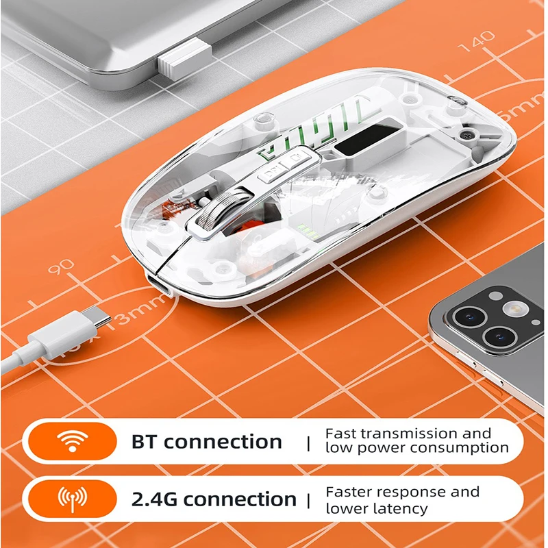 X11 Mouse Wireless Gaming Computer Office 2.4g Bluetooth Laptop Mouse USB Type-C Rechargeable Transparent Shell Laser Roller
X11 Mouse Wireless Gaming Computer Office 2.4g Bluetooth Laptop Mouse USB Type-C Rechargeable Transparent Shell Laser Roller