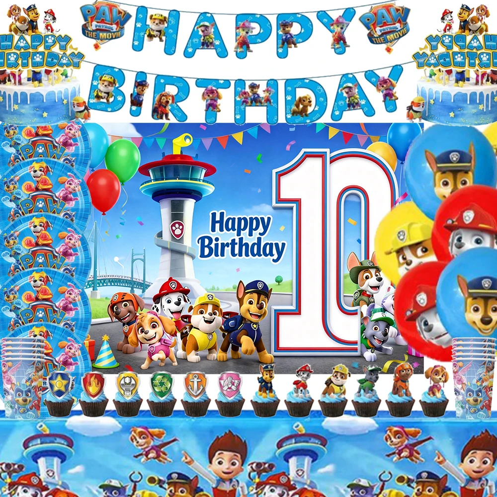 Blue PAW Patrol Party Supplies Birthday Tableware Paper Cup Balloon Tablecloth Gift Bag Banner Cake Topper Baby Shower Backdrop
Blue PAW Patrol Party Supplies Birthday Tableware Paper Cup Balloon Tablecloth Gift Bag Banner Cake Topper Baby Shower Backdrop