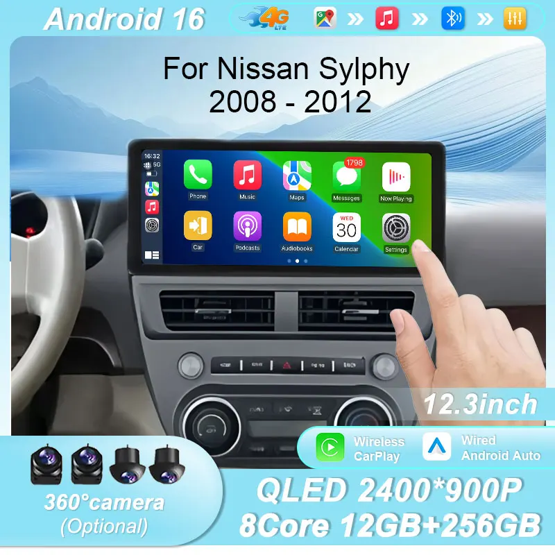 12.3'' Android 16 Автомагнитола для Nissan Sylphy 2008-2012 с GPS-навигацией, мультимедийным плеером, сенсорным экраном, Bluetooth и Wi-Fi
12.3'' Android 16 Автомагнитола для Nissan Sylphy 2008-2012 с GPS-навигацией, мультимедийным плеером, сенсорным экраном, Bluetooth и Wi-Fi