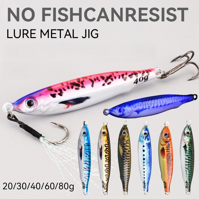 PROBEROS 3D Painted Lron Plate Sea Fishing MetalBionic Bait 20g/30g/40g/50g/60g/80g DoubleHooks Luminous Fake Bait
PROBEROS 3D Painted Lron Plate Sea Fishing MetalBionic Bait 20g/30g/40g/50g/60g/80g DoubleHooks Luminous Fake Bait