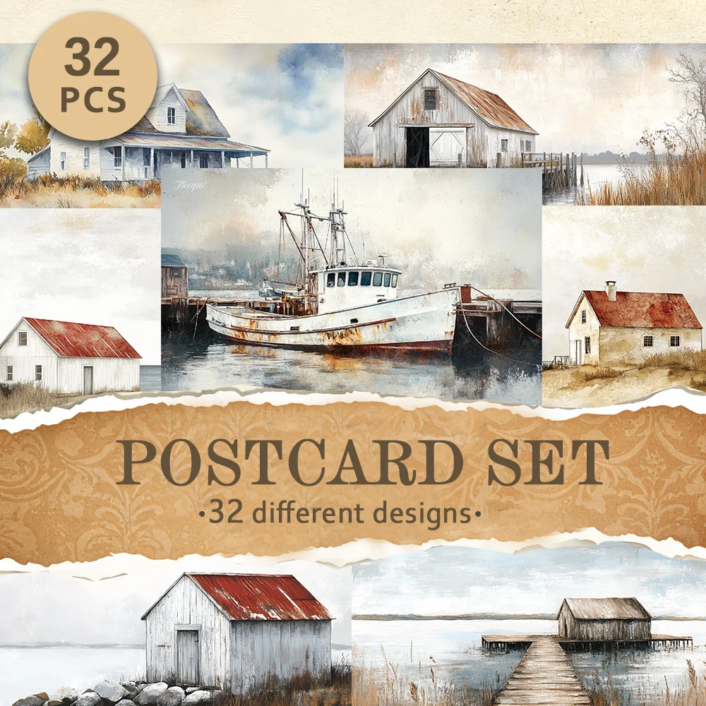 32pcs, Seaside Fishing Boat Scenic Postcards, Birthday/Anniversary Gifts, Collectibles, Suitable for Gift Giving, Can be Mailed.
32pcs, Seaside Fishing Boat Scenic Postcards, Birthday/Anniversary Gifts, Collectibles, Suitable for Gift Giving, Can be Mailed.
