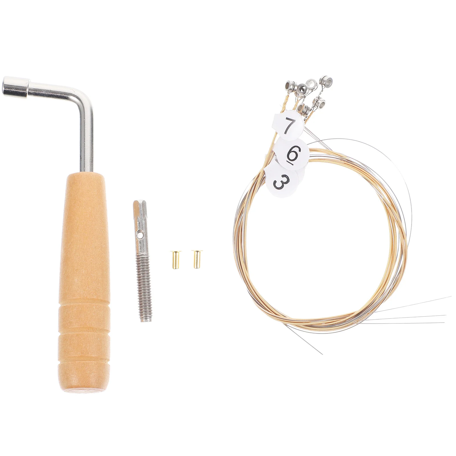 1 Set Lyre Harp Pegs Strings Tuning Wrench Fixator Replacement Accessory High-Quality Steel Polished Smooth Durable String Pin
1 Set Lyre Harp Pegs Strings Tuning Wrench Fixator Replacement Accessory High-Quality Steel Polished Smooth Durable String Pin