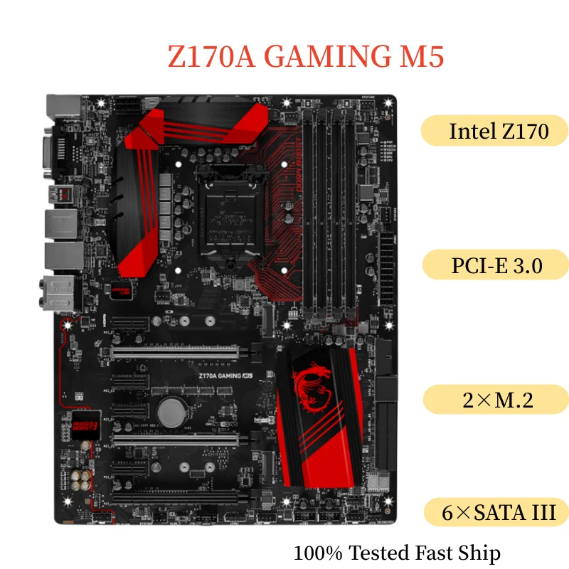 Материнская плата для MSI Z170A GAMING M5 64 Гб LGA 1151 DDR4 ATX, 100% протестированная, быстрая доставка
Материнская плата для MSI Z170A GAMING M5 64 Гб LGA 1151 DDR4 ATX, 100% протестированная, быстрая доставка