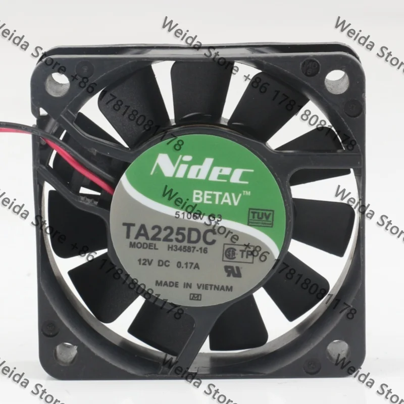 New Original Nidec 12V 0.17A 6015 Inverter Silent 60X60X15MM Power Supply Two-wire 6CM TA225DC H34587-16 Coo
New Original Nidec 12V 0.17A 6015 Inverter Silent 60X60X15MM Power Supply Two-wire 6CM TA225DC H34587-16 Coo