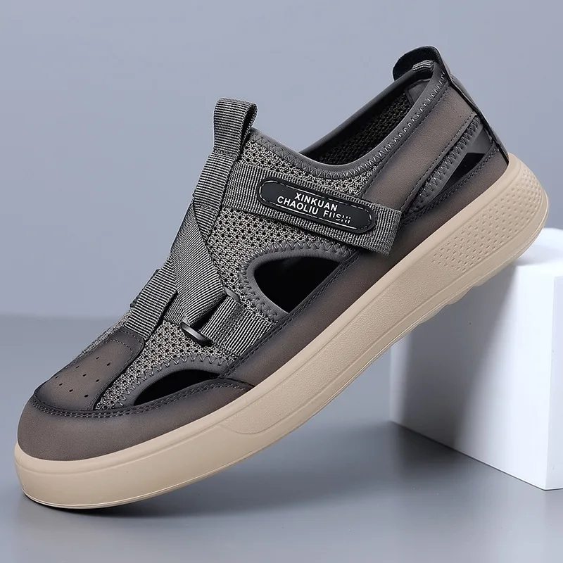 Men's Baotou Sandals 2026 Summer New Style Mesh Casual Hollow Shoes Mesh Breathable and Comfortable Sports Sandals
Men's Baotou Sandals 2026 Summer New Style Mesh Casual Hollow Shoes Mesh Breathable and Comfortable Sports Sandals