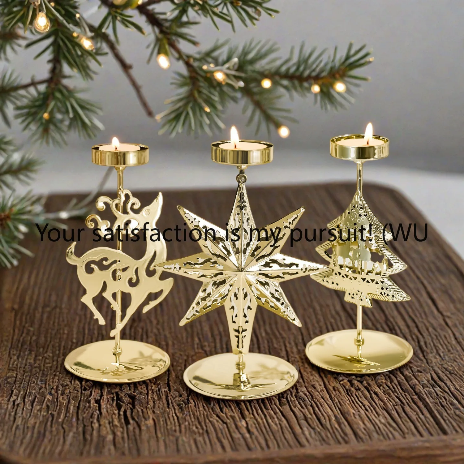 Christmas metal candlestick snowflake five-pointed star Christmas tree decoration table candlestick ornament
Christmas metal candlestick snowflake five-pointed star Christmas tree decoration table candlestick ornament