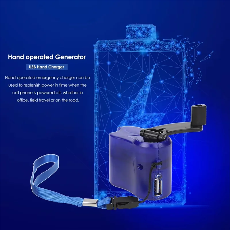 Emergency Hand Crank Charger Portable Dynamo Power Generator For Outdoor Camping
Emergency Hand Crank Charger Portable Dynamo Power Generator For Outdoor Camping