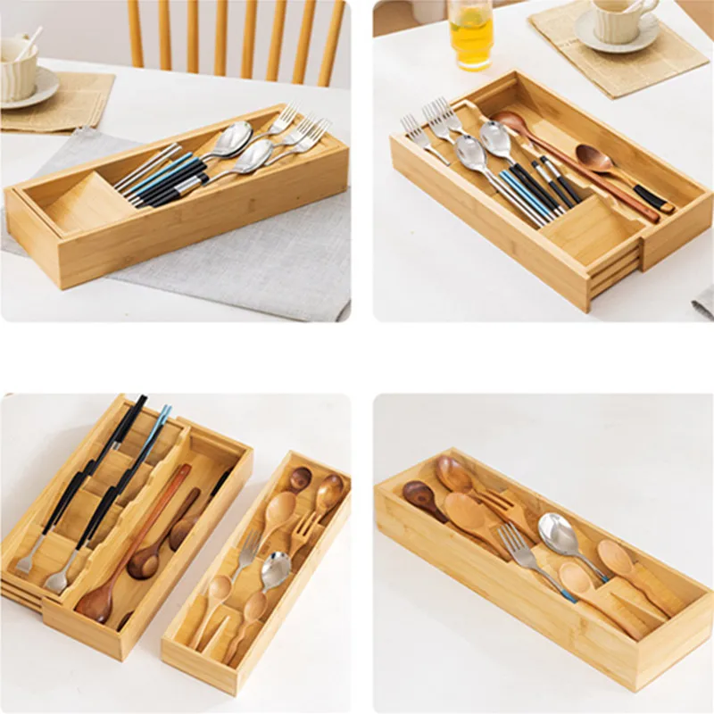 Wooden Adjustable Cutlery Organizer Expandable Drawer Utensil Tray for Forks Spoons and Kitchen Counter Storage
Wooden Adjustable Cutlery Organizer Expandable Drawer Utensil Tray for Forks Spoons and Kitchen Counter Storage