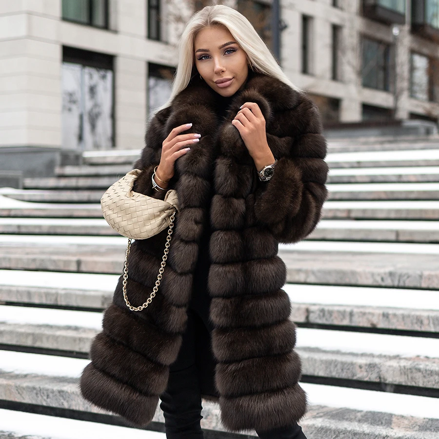 Fox Fur Coat Winter Genuine Fox Fur Coat For Women Long Real Fur Coat Warm Luxury Clothes High Quality New Arrival
Fox Fur Coat Winter Genuine Fox Fur Coat For Women Long Real Fur Coat Warm Luxury Clothes High Quality New Arrival
