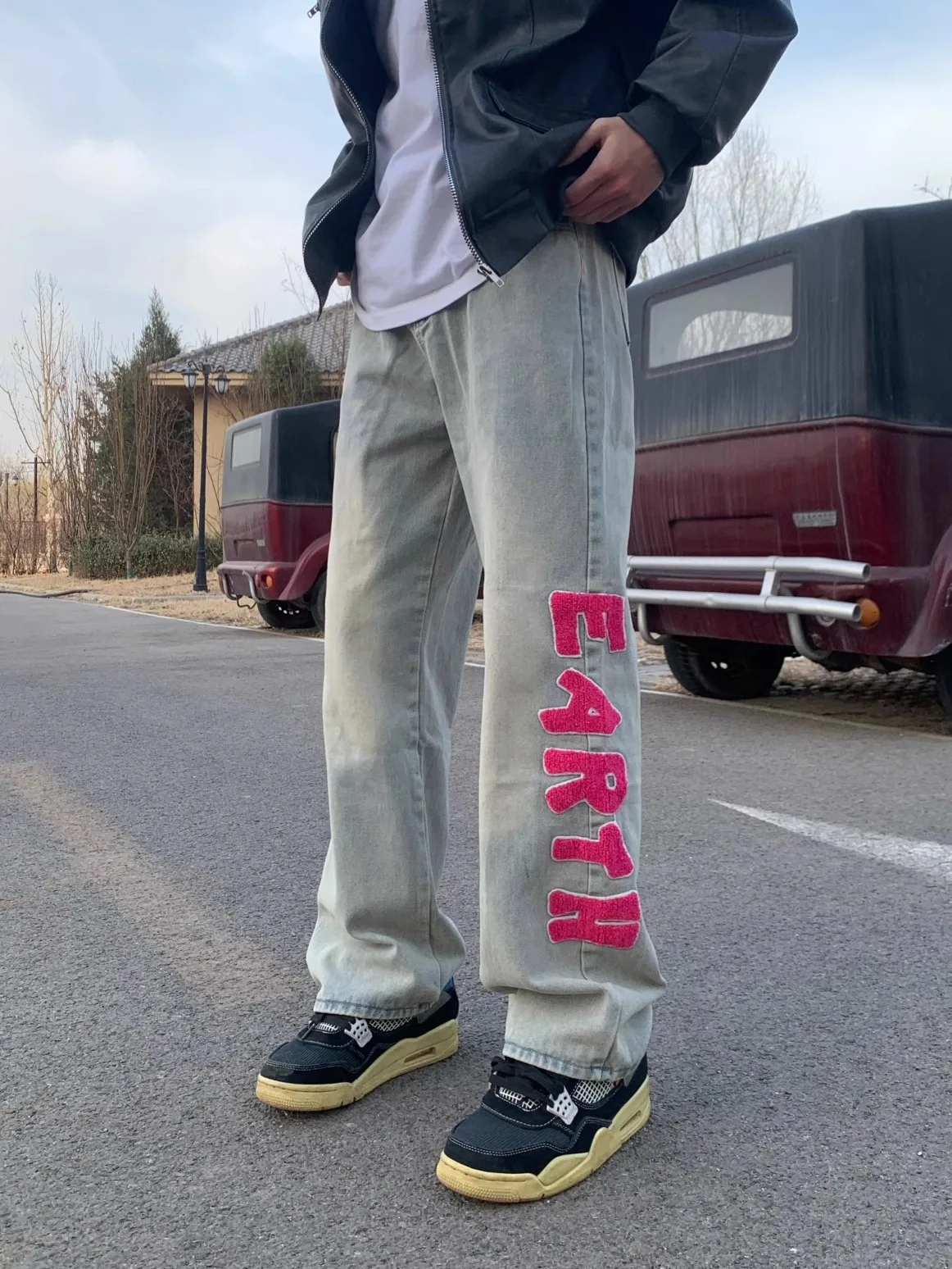 high street yellow mud dyed jeans men's autumn trendy brand towel embroidered straight pants loose washable and old wide-leg
high street yellow mud dyed jeans men's autumn trendy brand towel embroidered straight pants loose washable and old wide-leg