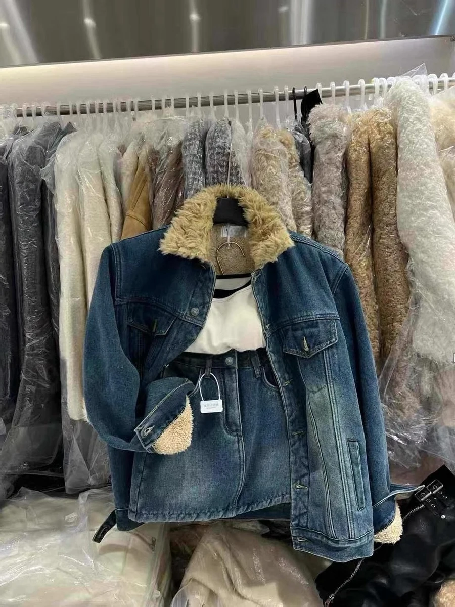 Гонконг Sle Ретро Fce Lined Thi Джинсовая юбка Комплект женской осенне-зимней модной юбки с длинным рукавом Jaet...
Гонконг Sle Ретро Fce Lined Thi Джинсовая юбка Комплект женской осенне-зимней модной юбки с длинным рукавом Jaet...