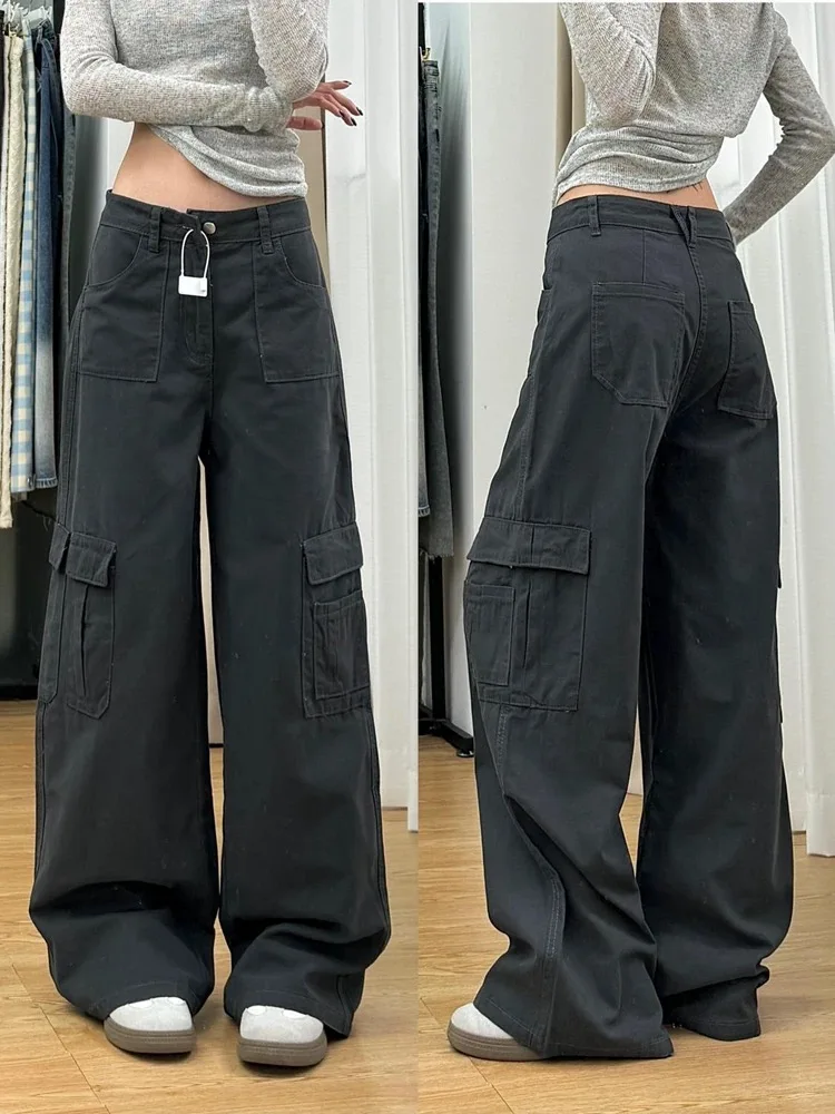 Women's Gray Pants Y2K Cargo Baggy Pocket Japanese Harajuku Aesthetic 2000s Style Streetwear Vintage Pants Trouser 2025 Clothing
Women's Gray Pants Y2K Cargo Baggy Pocket Japanese Harajuku Aesthetic 2000s Style Streetwear Vintage Pants Trouser 2025 Clothing