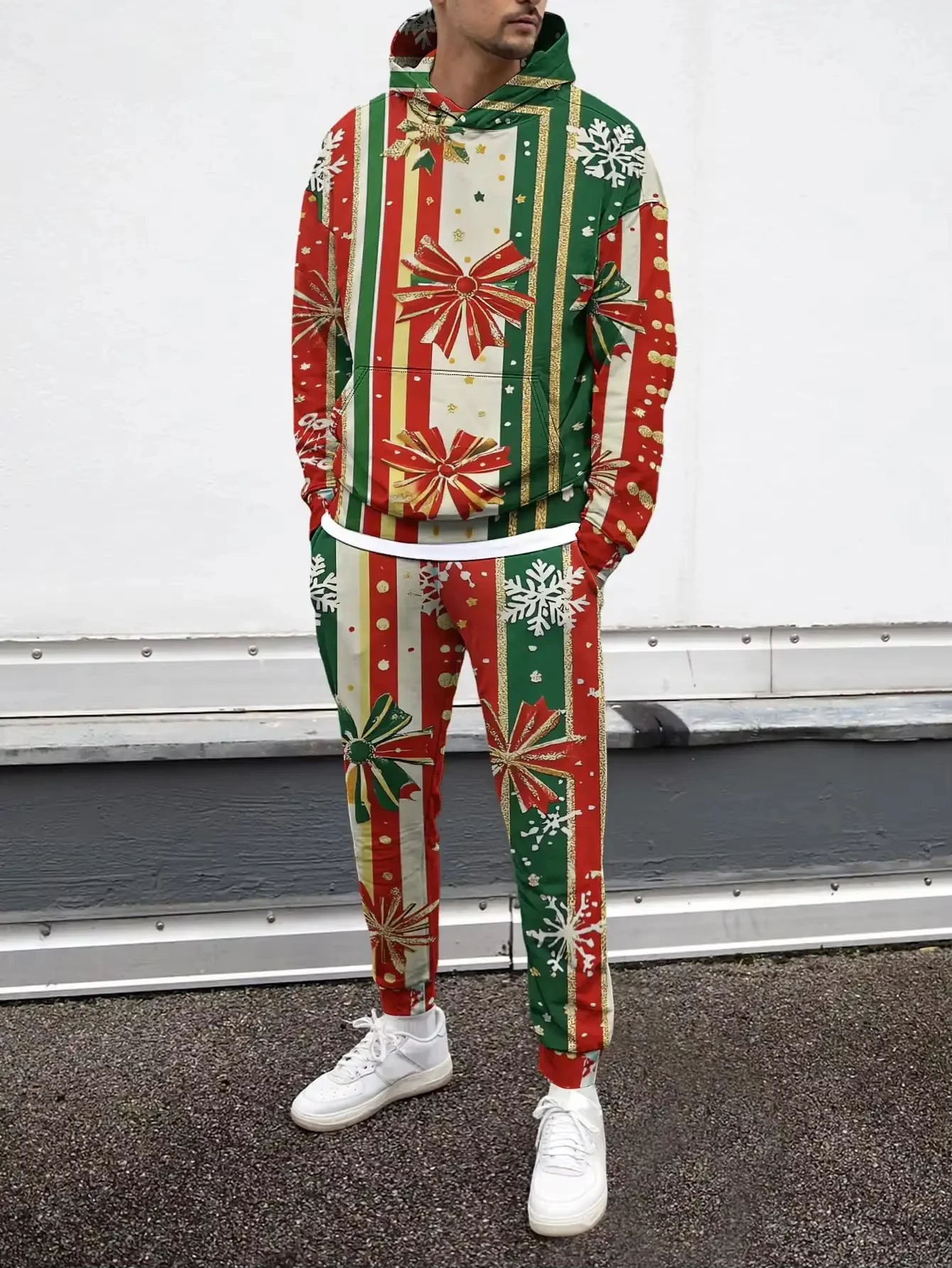 Рождественский Санта-Клаус с 3D принтом, новая толстовка с капюшоном + брюки, комплект из двух предметов для мужчин и женщин, модный спортивный костюм со снежинками, костюм Xmas Tree
Рождественский Санта-Клаус с 3D принтом, новая толстовка с капюшоном + брюки, комплект из двух предметов для мужчин и женщин, модный спортивный костюм со снежинками, костюм Xmas Tree