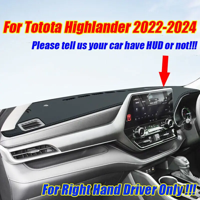 RHD Leather Dashboard Cover Dash Protector Pad Mat For Toyota Highlander 2022-24
RHD Leather Dashboard Cover Dash Protector Pad Mat For Toyota Highlander 2022-24
