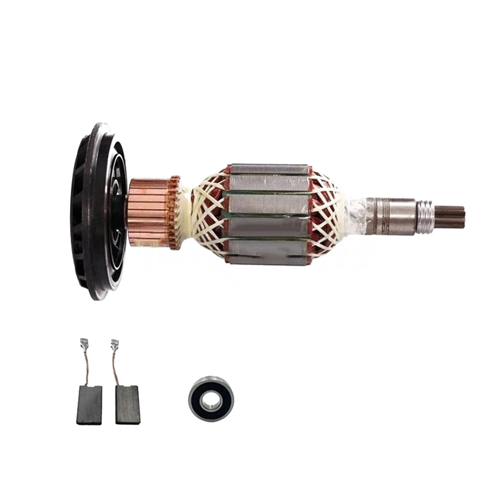 1set GBH11E Armature Rotor Carbon Brush With Bearing 2pcs Carbon Brushes For GSH10C 208mm/8.18in Copper Rotor Replacement Kit
1set GBH11E Armature Rotor Carbon Brush With Bearing 2pcs Carbon Brushes For GSH10C 208mm/8.18in Copper Rotor Replacement Kit