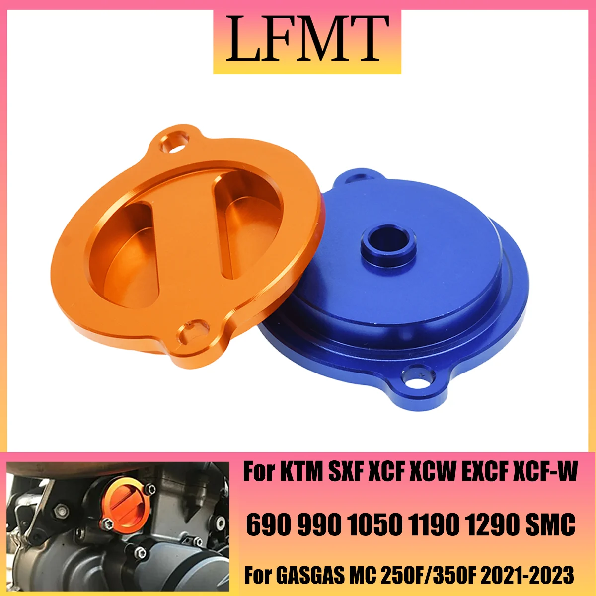 Motorcycle oil filter cover Durable high quality aluminum alloy material available in two colors of blue For KTM SXF XCF XCW EXC
Motorcycle oil filter cover Durable high quality aluminum alloy material available in two colors of blue For KTM SXF XCF XCW EXC
