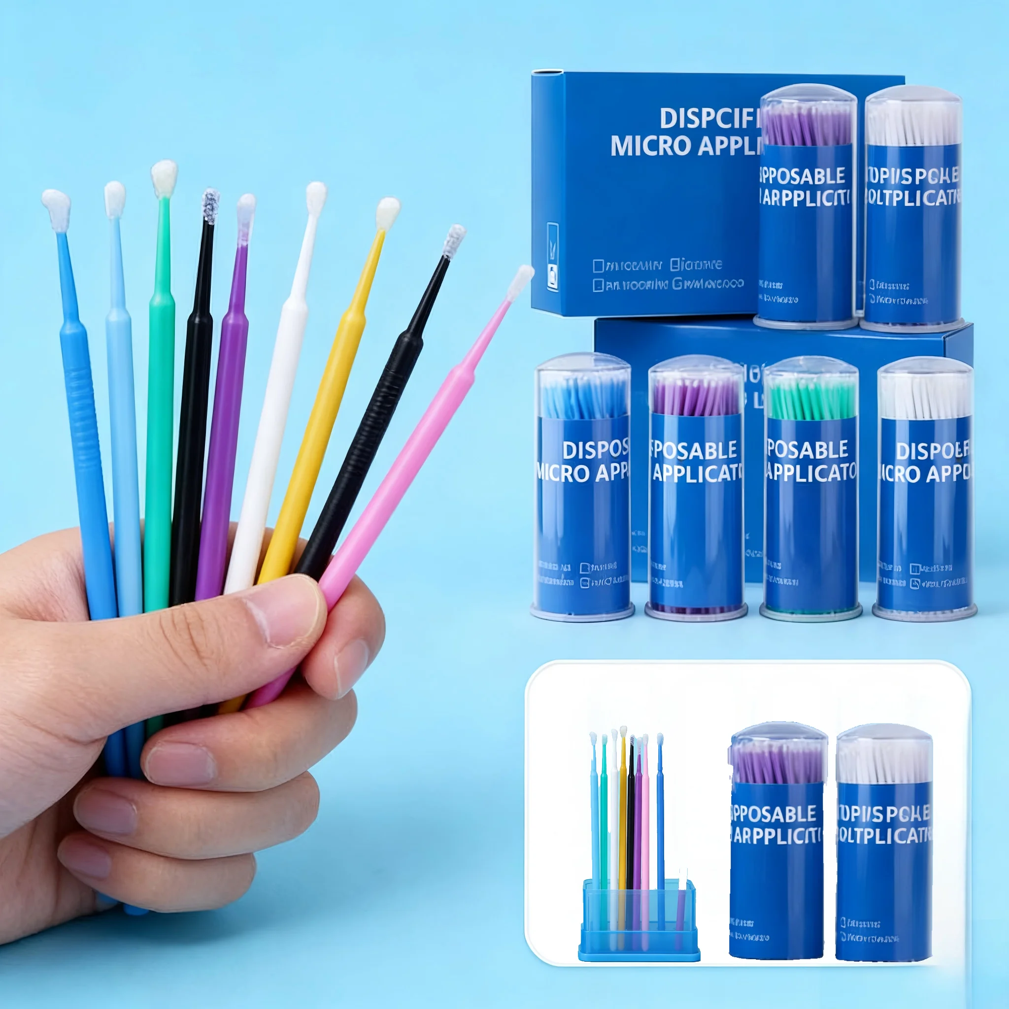 800Pcs Disposable Dental Micro Brushes, 8Boxs Applicator Tips for Teeth Cleaning, Oral Care and Dentist Materials
800Pcs Disposable Dental Micro Brushes, 8Boxs Applicator Tips for Teeth Cleaning, Oral Care and Dentist Materials