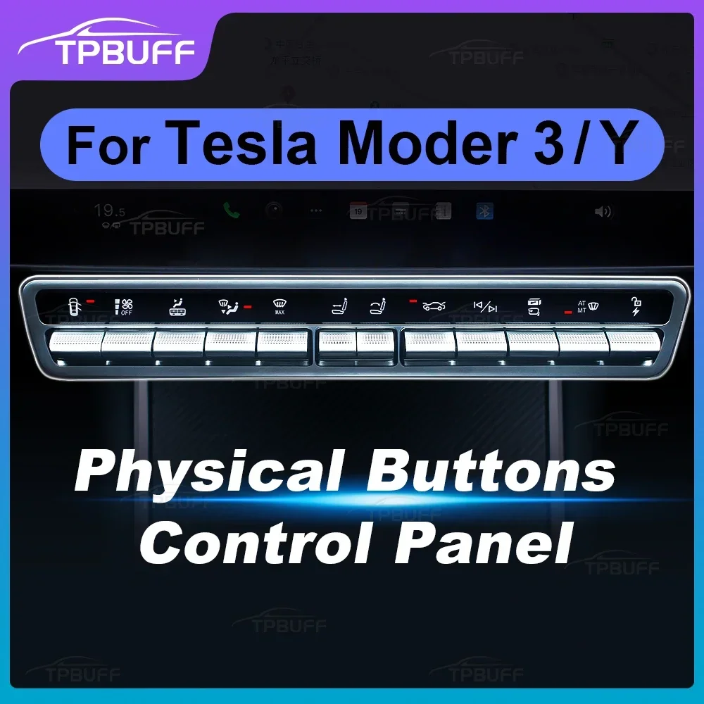Model Y Physical Control Button for Tesla Center Console 2024 Highland Model 3 Multi-function Buttons Panel Switch Accessories