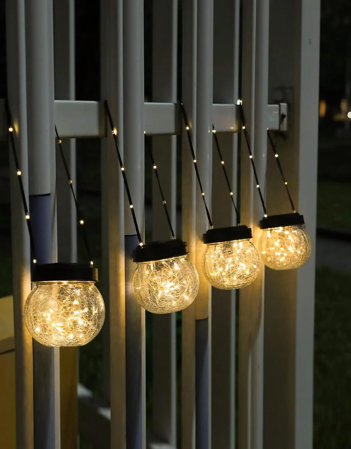 Solar Lanterns Solar Lights Outdoor Waterproof 18-Pack, Solar Powered Hanging Lights Cracked Glass Hanging Globes for Christmas
Solar Lanterns Solar Lights Outdoor Waterproof 18-Pack, Solar Powered Hanging Lights Cracked Glass Hanging Globes for Christmas