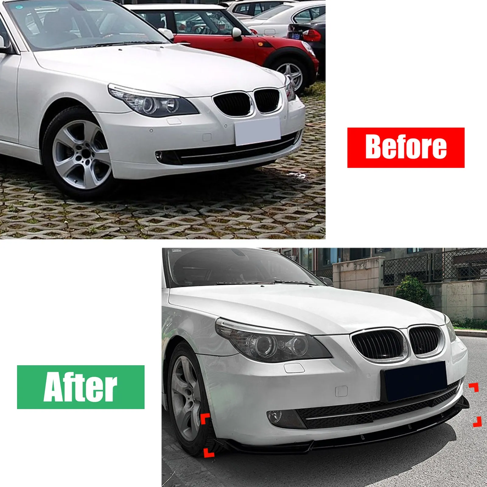 Black Front Lower Bumper Lip Spoiler Car Modification Body Kit Bumper Diffuser Protector For BMW 5 Series E60 E61 LCI 2008-2010
Black Front Lower Bumper Lip Spoiler Car Modification Body Kit Bumper Diffuser Protector For BMW 5 Series E60 E61 LCI 2008-2010