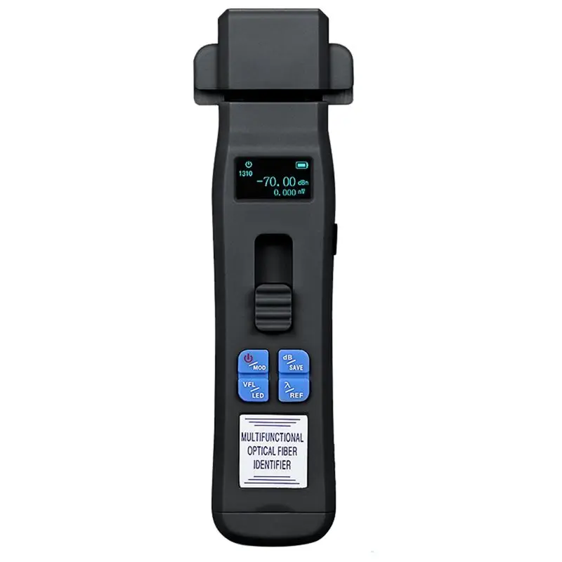 BTLIFE-Black: Перезаряжаемый оптический идентификатор + OPM + VFL + LED-фонарь, тестер оптоволоконных кабелей, инструмент для FTTH
BTLIFE-Black: Перезаряжаемый оптический идентификатор + OPM + VFL + LED-фонарь, тестер оптоволоконных кабелей, инструмент для FTTH
