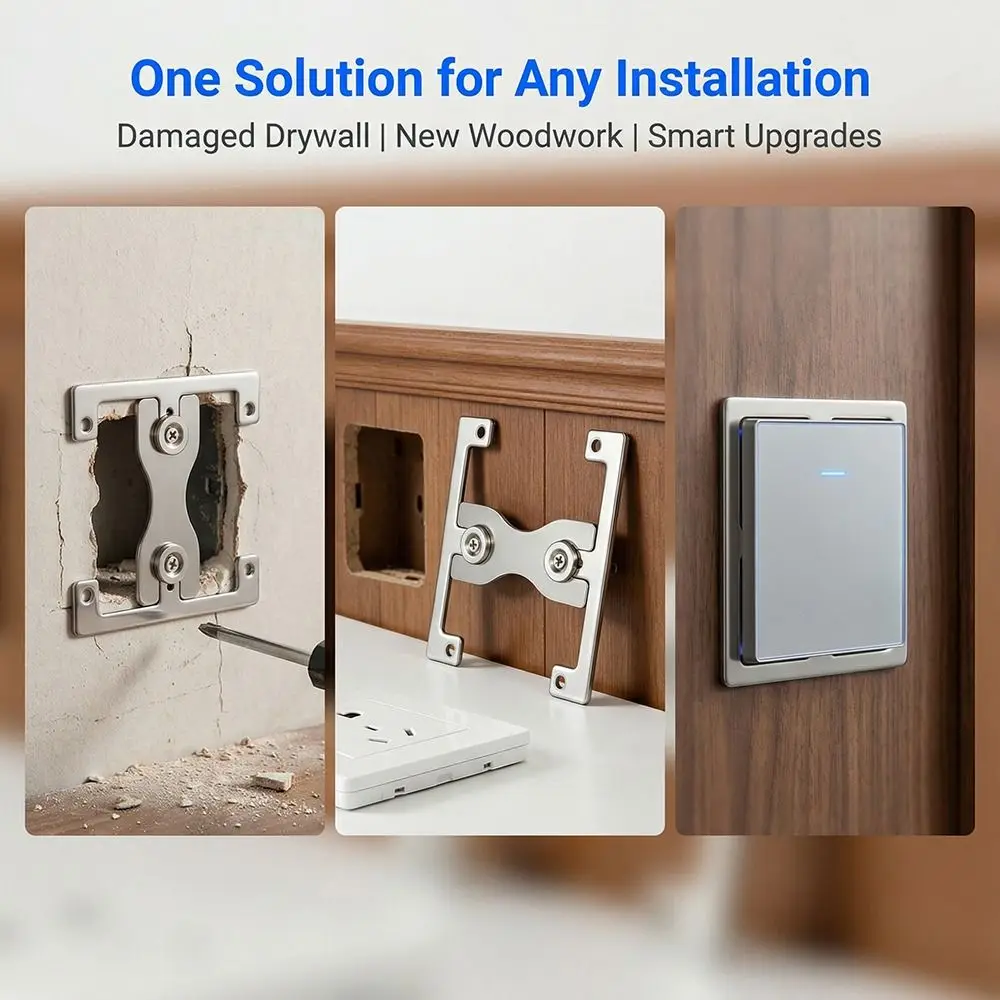 Stainless Steel Switch Fixing Plate Precise Positioning Cyclic Use Switch Surround Plate White Black Frame Acrylic Material
Stainless Steel Switch Fixing Plate Precise Positioning Cyclic Use Switch Surround Plate White Black Frame Acrylic Material