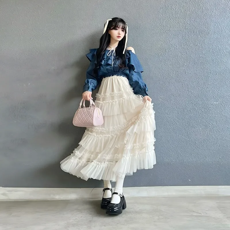 2025 Spring and Summer New Women's Skirt Japanese Spliced tulle Skirt Heavy Industry Lace Mesh Skirt Skirt Women's
2025 Spring and Summer New Women's Skirt Japanese Spliced tulle Skirt Heavy Industry Lace Mesh Skirt Skirt Women's