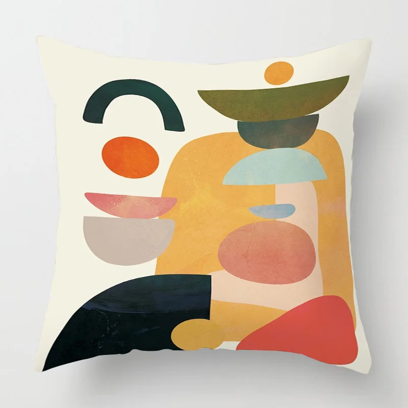 Modern abstract geometric pillowcase 45x 45cm, sofa cushion cover for living room decoration, with zipper closure
Modern abstract geometric pillowcase 45x 45cm, sofa cushion cover for living room decoration, with zipper closure