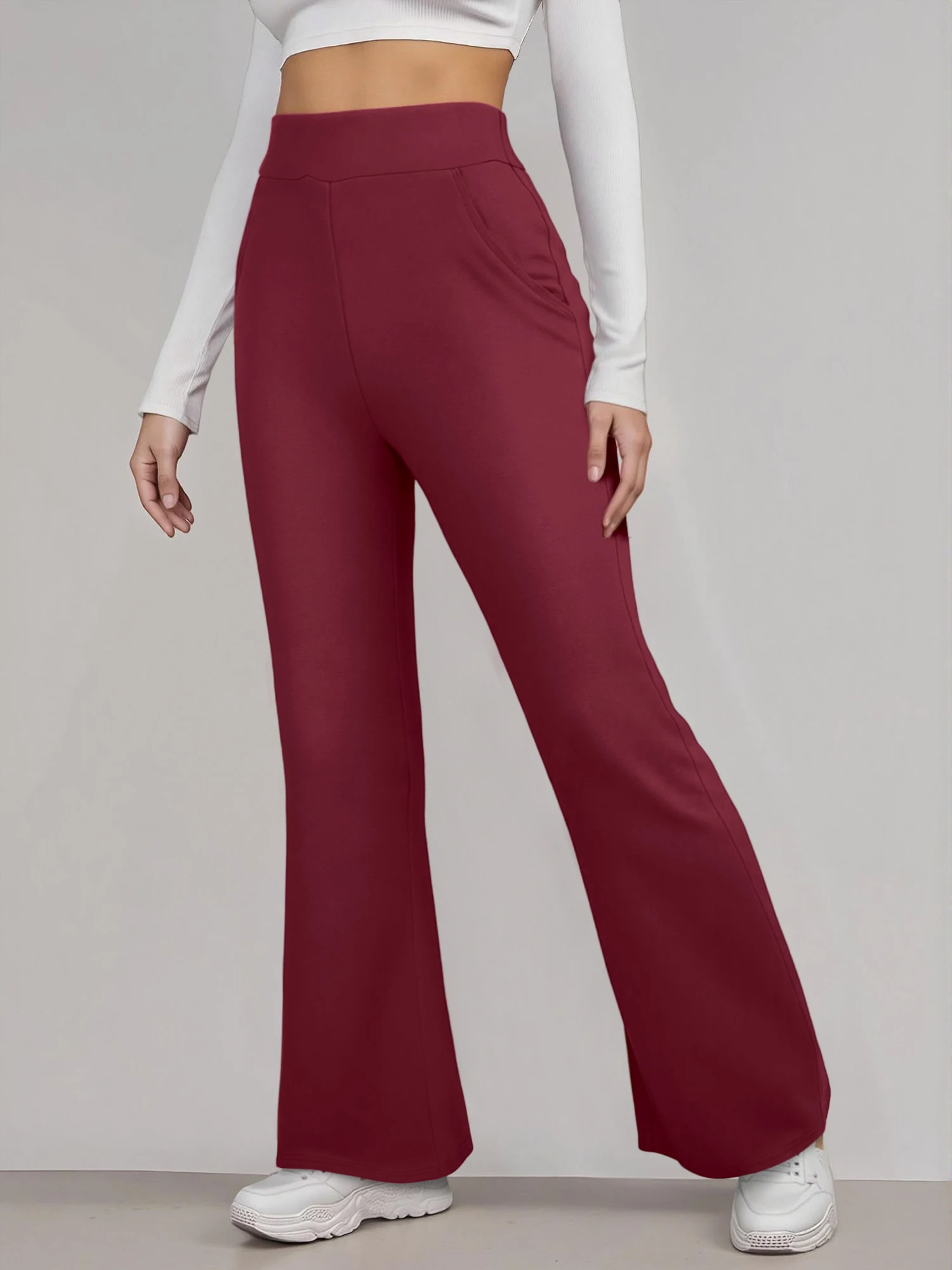 Ретро-леггинсы Y2K для женщин: модные брюки-клеш с высокой талией, эластичные, стройнящие, универсальные, в уличном стиле
Ретро-леггинсы Y2K для женщин: модные брюки-клеш с высокой талией, эластичные, стройнящие, универсальные, в уличном стиле