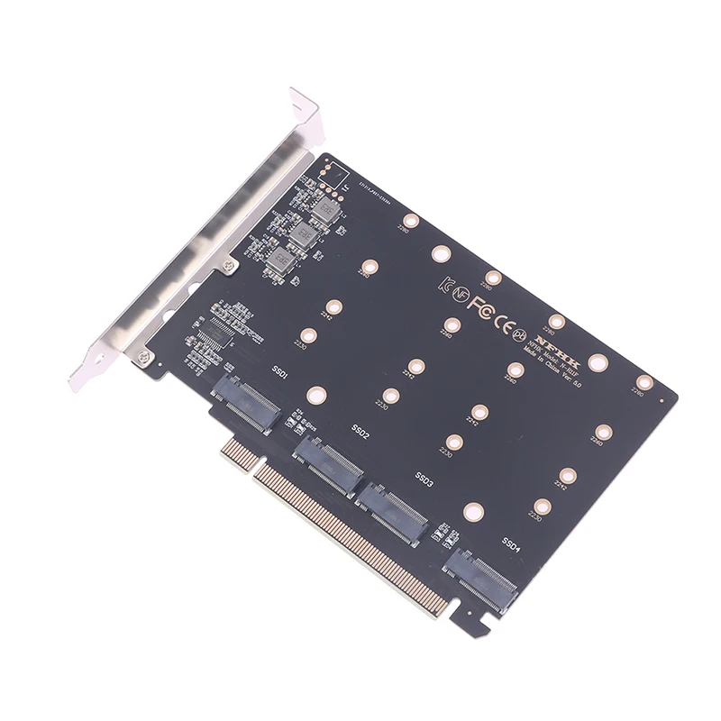 Новый четырехпортовый M.2 NVMe SSD на PCIE X16M Key, жесткий диск, конвертер, Расширительная карта, скорость передачи 4X32 Гбит/с (PH44)
Новый четырехпортовый M.2 NVMe SSD на PCIE X16M Key, жесткий диск, конвертер, Расширительная карта, скорость передачи 4X32 Гбит/с (PH44)