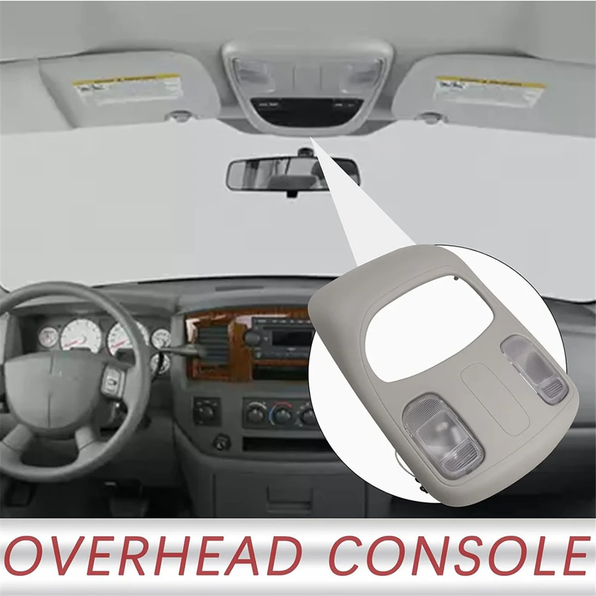 Car OverHead Light Console Reading Light Assy 1DK78BD1AA for Dodge Ram 1500 2500 3500 2006-2010 Roof Light
Car OverHead Light Console Reading Light Assy 1DK78BD1AA for Dodge Ram 1500 2500 3500 2006-2010 Roof Light