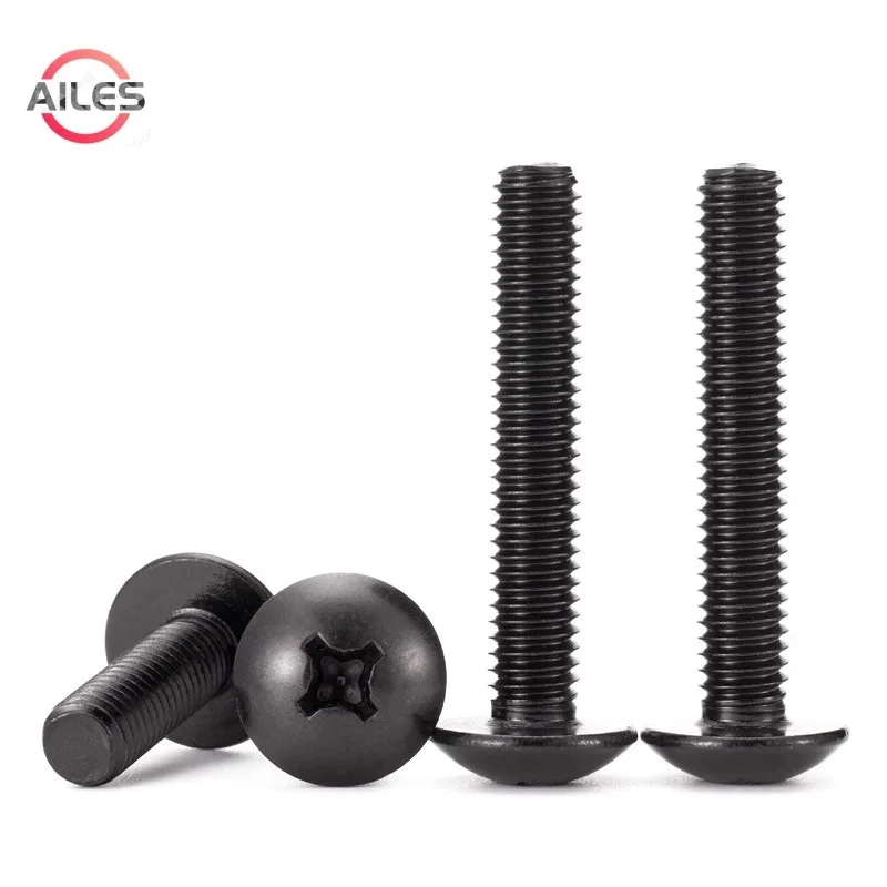Black 304 Stainless Steel M3 M4 M5 M6 Cross Recessed Truss Head Screws Phillips Mushroom Head Bolts
Black 304 Stainless Steel M3 M4 M5 M6 Cross Recessed Truss Head Screws Phillips Mushroom Head Bolts