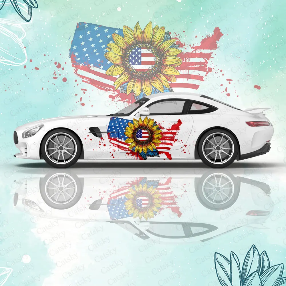 American Flag Sunflower Print Car Sticker Decal Hood Door Body Vinyl Sticker Graphic Wrap New Car Sticker Decoration Accessories
American Flag Sunflower Print Car Sticker Decal Hood Door Body Vinyl Sticker Graphic Wrap New Car Sticker Decoration Accessories