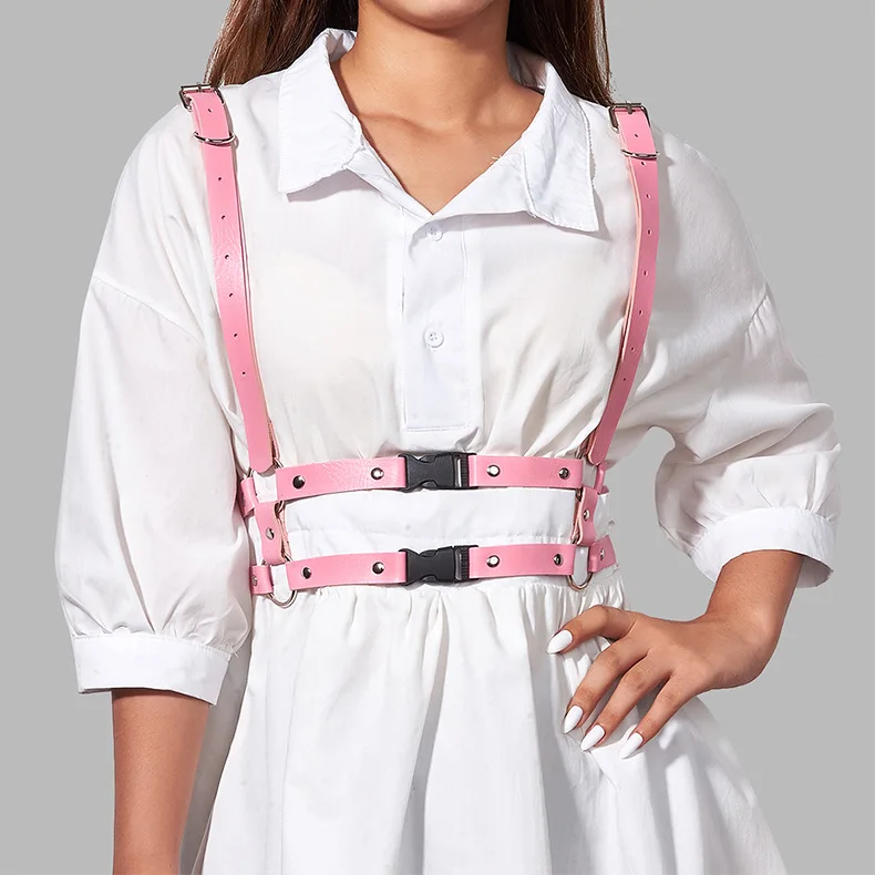 Gothic Punk Straps PU Leather Girdle Chest Strap Sling Body Strap Belts for Women Luxury 
Gothic Punk Straps PU Leather Girdle Chest Strap Sling Body Strap Belts for Women Luxury