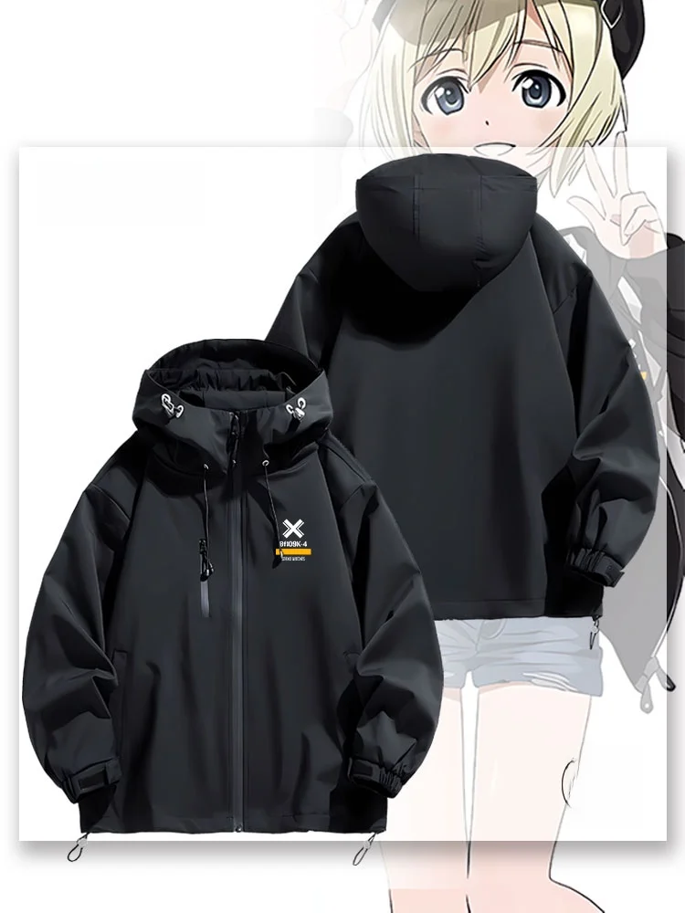 Waterproof Youth Faionable Hooded Jaet ex Outerwear for Spring Autumn Winter Strike Witch Erica Anime Battle Mecha Coat
Waterproof Youth Faionable Hooded Jaet ex Outerwear for Spring Autumn Winter Strike Witch Erica Anime Battle Mecha Coat