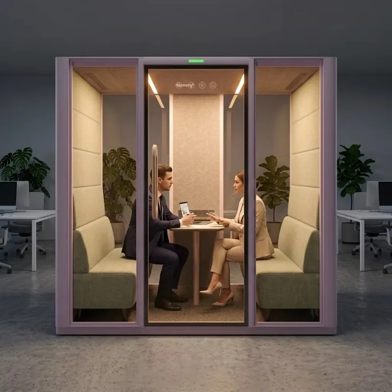 New Design Soundproof Pod Silent Booth Soundproof Booth Office Pod Work Space and Study Pod Sound Proof Booth
New Design Soundproof Pod Silent Booth Soundproof Booth Office Pod Work Space and Study Pod Sound Proof Booth