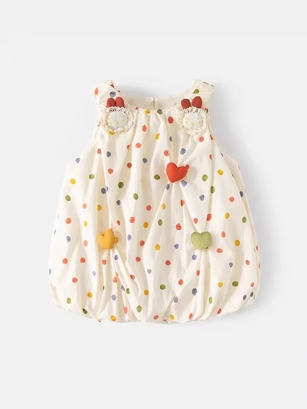 Летнее платье для девочек в горошек, на бретельках, из шелка, новинка, детская одежда, милый дизайн
Летнее платье для девочек в горошек, на бретельках, из шелка, новинка, детская одежда, милый дизайн