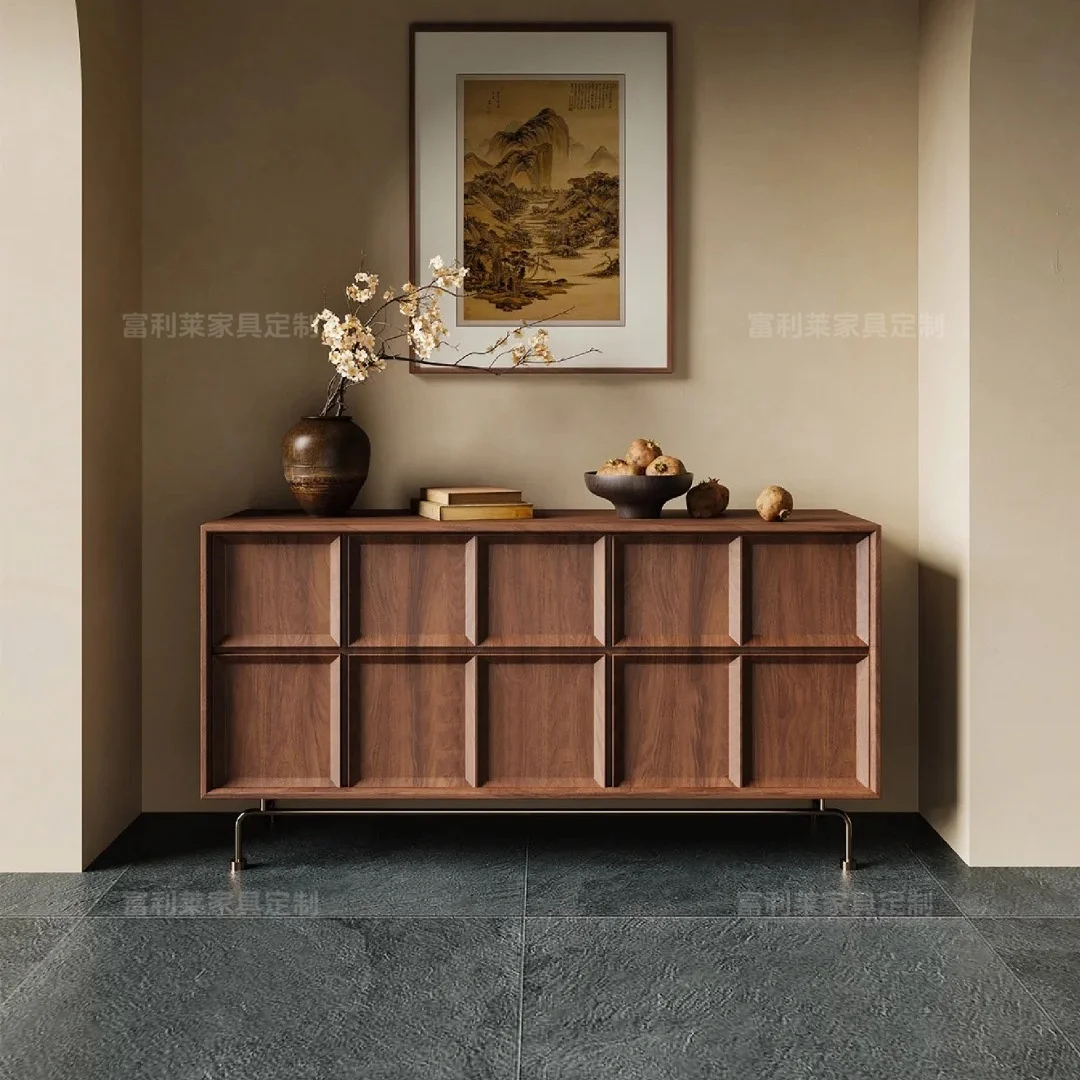 Medieval style dining side cabinet, living room entry solid wood storage cabinet, retro homestay model room, TV
Medieval style dining side cabinet, living room entry solid wood storage cabinet, retro homestay model room, TV