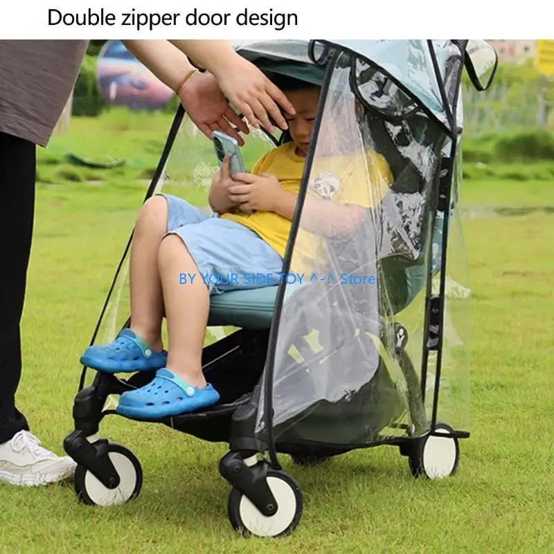 Universal Baby Strollers Rain Cover Clear EVA Pram Shade Easy Folding Cart Protector Case for Travel Shopping U6XE
Universal Baby Strollers Rain Cover Clear EVA Pram Shade Easy Folding Cart Protector Case for Travel Shopping U6XE