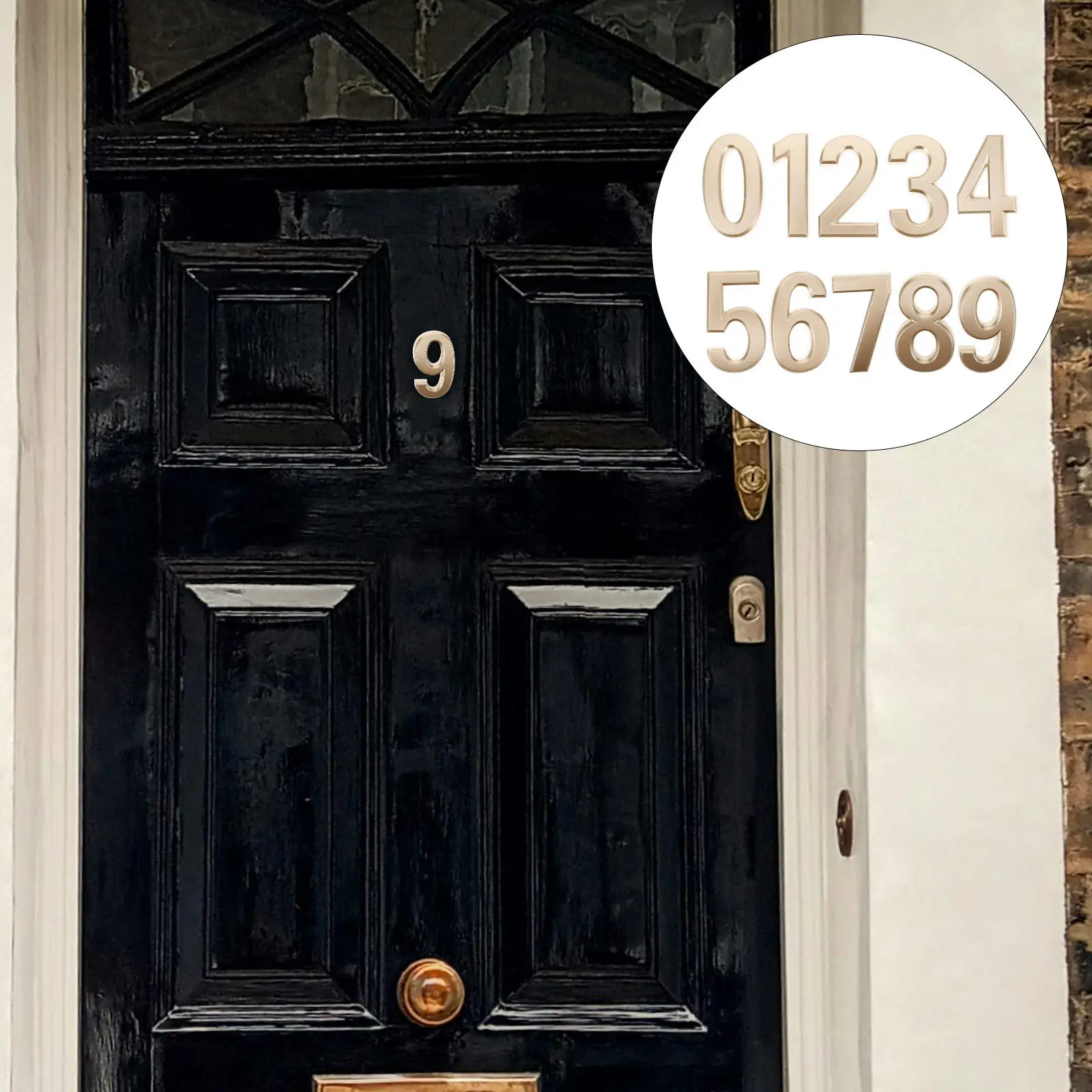 10Pcs Modern Gold 3D ABS Numbers Peel and Stick Exterior Address Numbers for Doors Walls Hotels Guesthouses Karaoke Rooms
10Pcs Modern Gold 3D ABS Numbers Peel and Stick Exterior Address Numbers for Doors Walls Hotels Guesthouses Karaoke Rooms