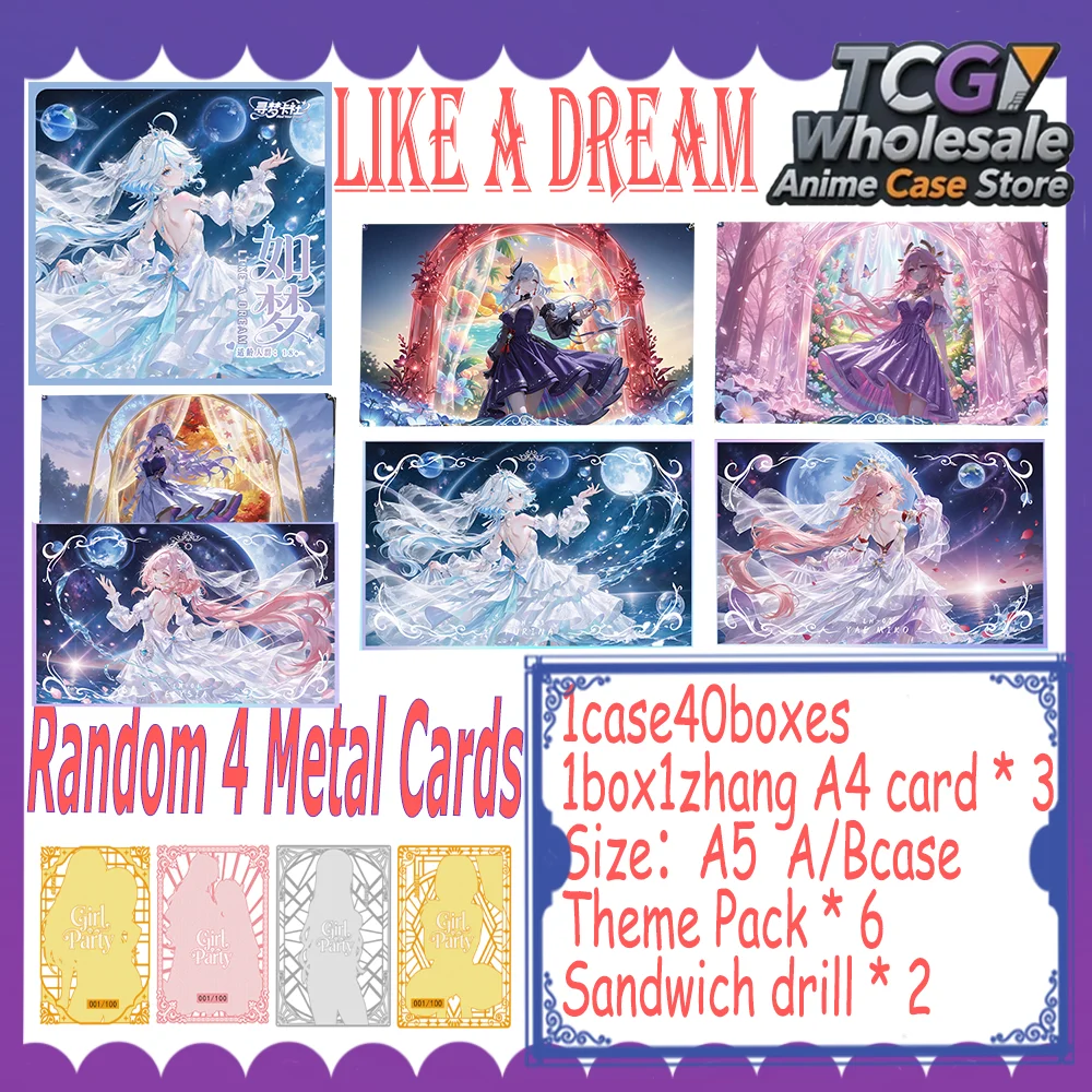 Wholesale 2026 Goddess Story Card Waifu Boards A5 Size Acrylic Color Paper LIKE A DREAM Anime Theme Limited Collector's Set
Wholesale 2026 Goddess Story Card Waifu Boards A5 Size Acrylic Color Paper LIKE A DREAM Anime Theme Limited Collector's Set