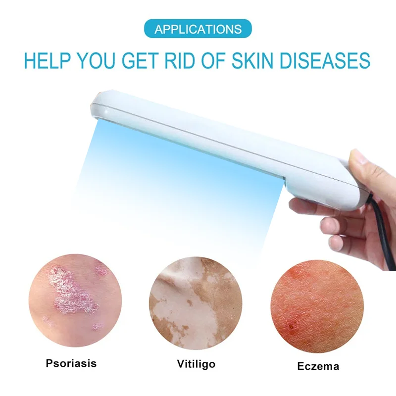 UV NarrowBand Ultraviolet Light Therapy Psoriasis Spots Eczema308NM UVB Phototherapy Lamp Device for Vitiligo Treatment
UV NarrowBand Ultraviolet Light Therapy Psoriasis Spots Eczema308NM UVB Phototherapy Lamp Device for Vitiligo Treatment