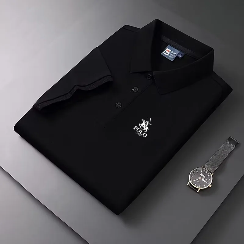 Summer men's solid color polo shirt short sleeved T-shirt and men's casual street top new men's top 2024
Summer men's solid color polo shirt short sleeved T-shirt and men's casual street top new men's top 2024